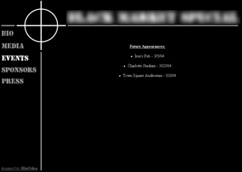 Band Website Mockup Design