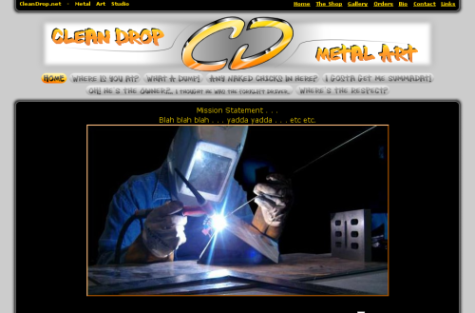 Artistic Entrepreneur Website Design