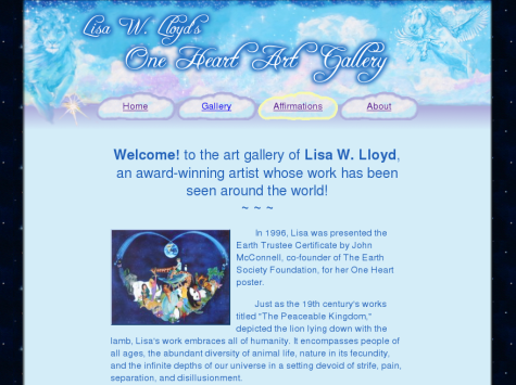 Personal Art Gallery Website Design